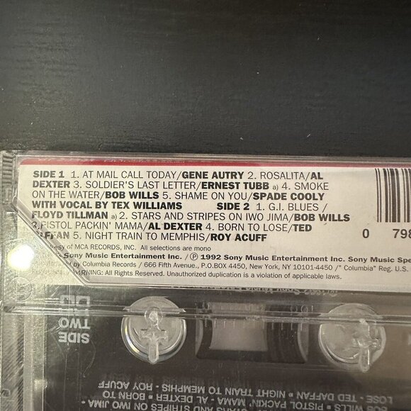 Star Spangled Country Cassette 1992 Gene Autry Al Dexter Bob Wills Vintage - Picture 4 of 7